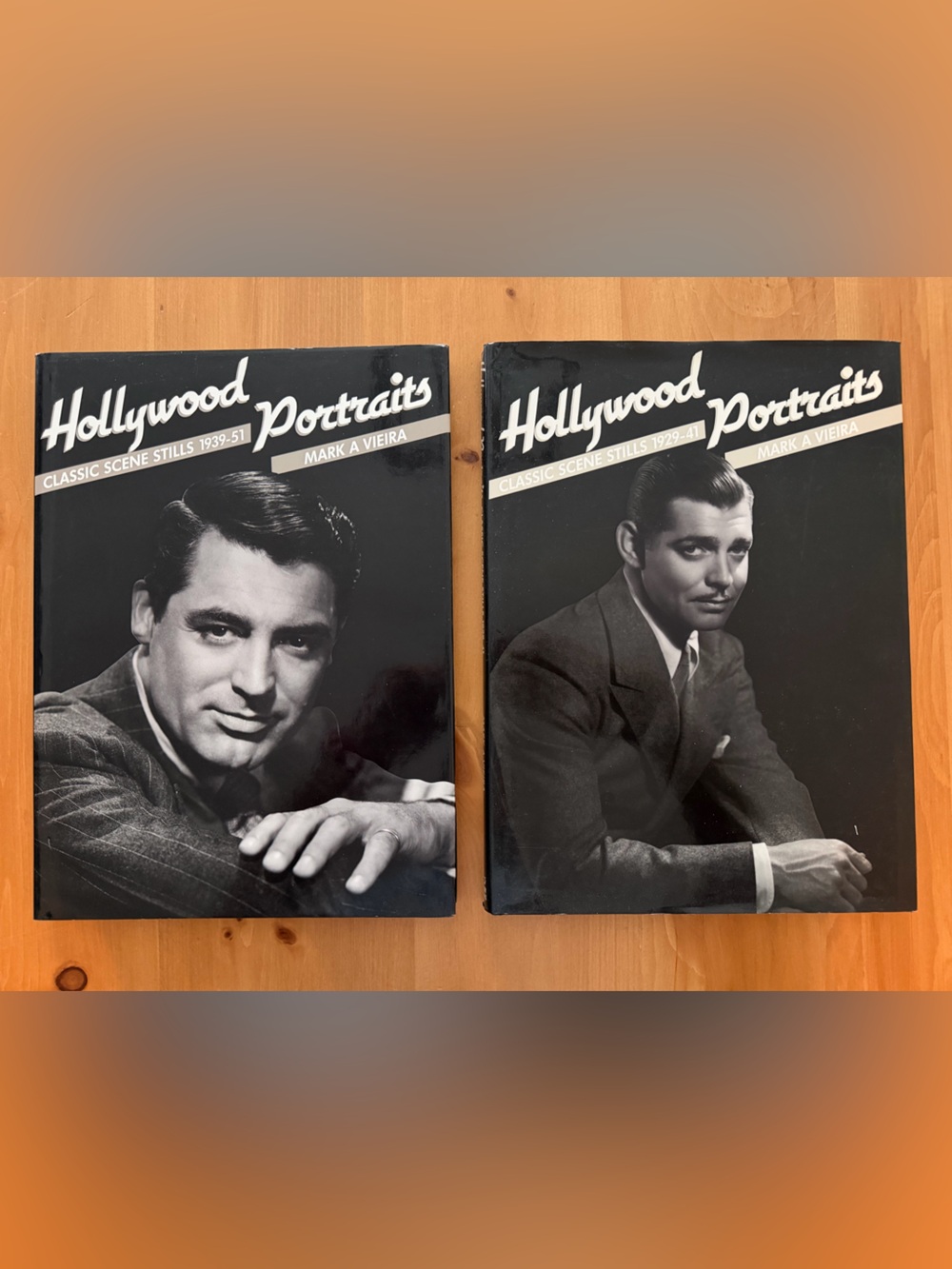 Vintage Hollywood Portraits Books Set (2) Mark A.Vieira 1988/1989 First Edition